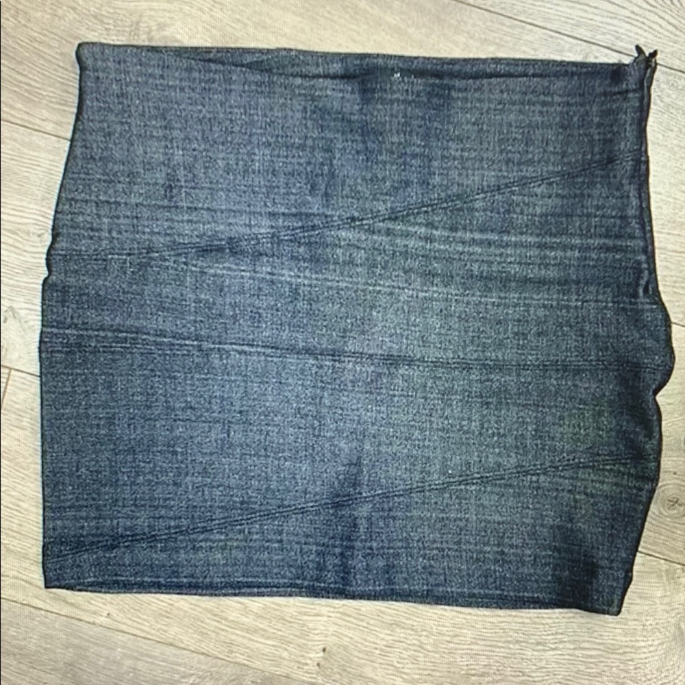 Elegant Black Denim Skirt